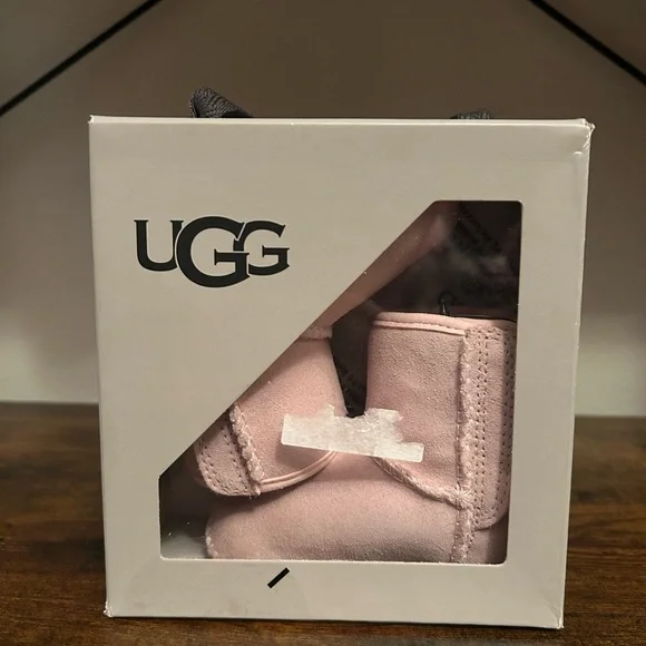UGG Baby Classic Pink Booties - Picture 1 of 5
